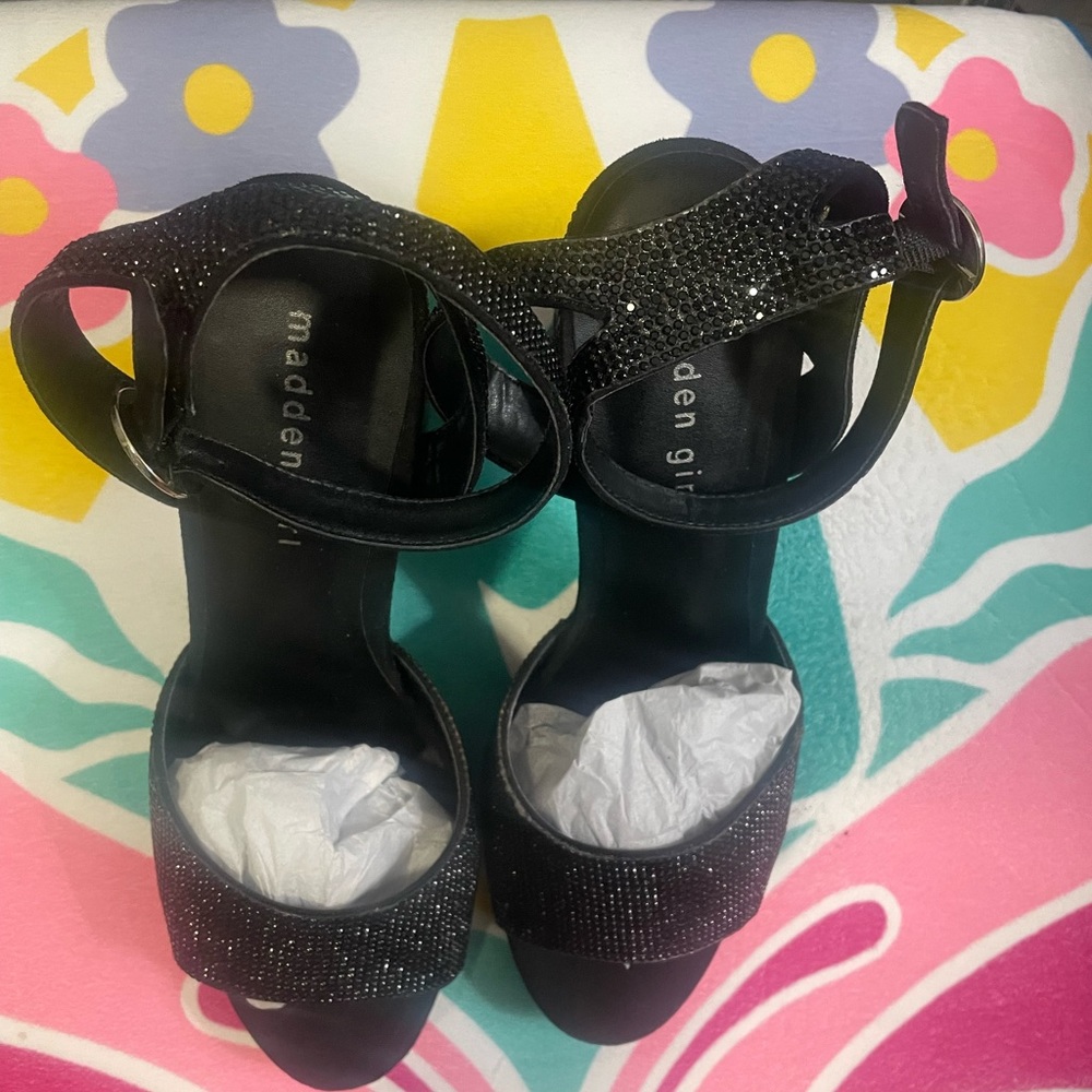 Madden Girl Rhinestone Platform Heels